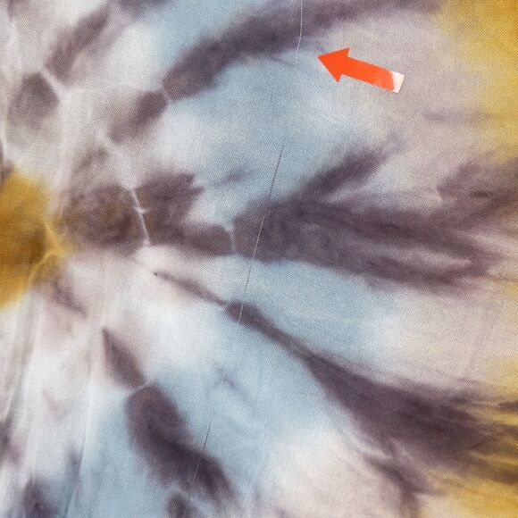 Young Fabulous & Broke Luelle Maxi Dress Sz S Tie Dye Starburst Wrap Asym Beachy - Picture 13 of 16